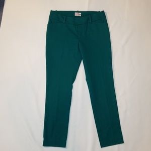 Merona deep emerald green cigarette pants